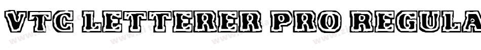 VTC Letterer Pro Regular字体转换